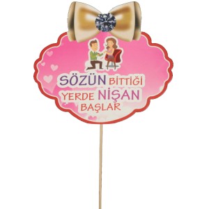 Sözün Bittiği Yerde Nişan Başlar Pankart